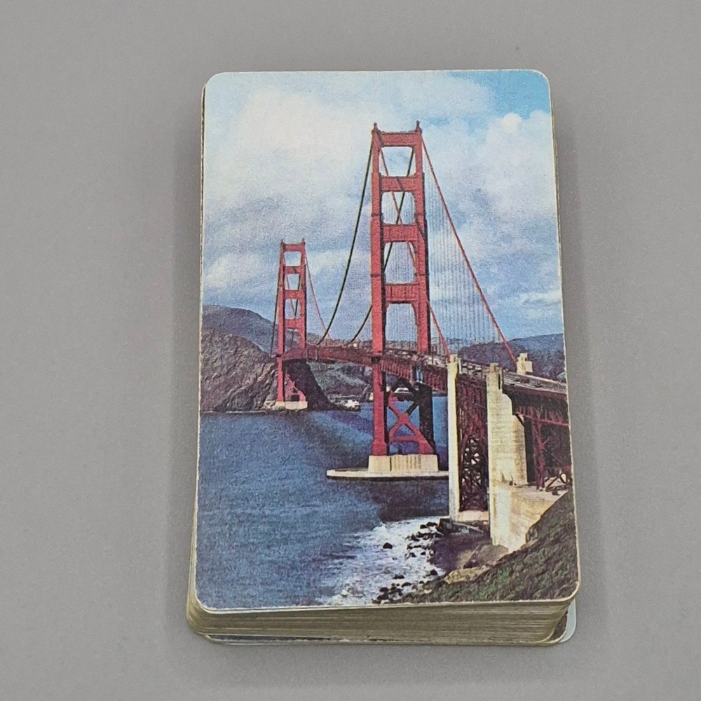 Vintage Golden Gate Bridge Playing Cards San Francisco US Playing Card Co Deck